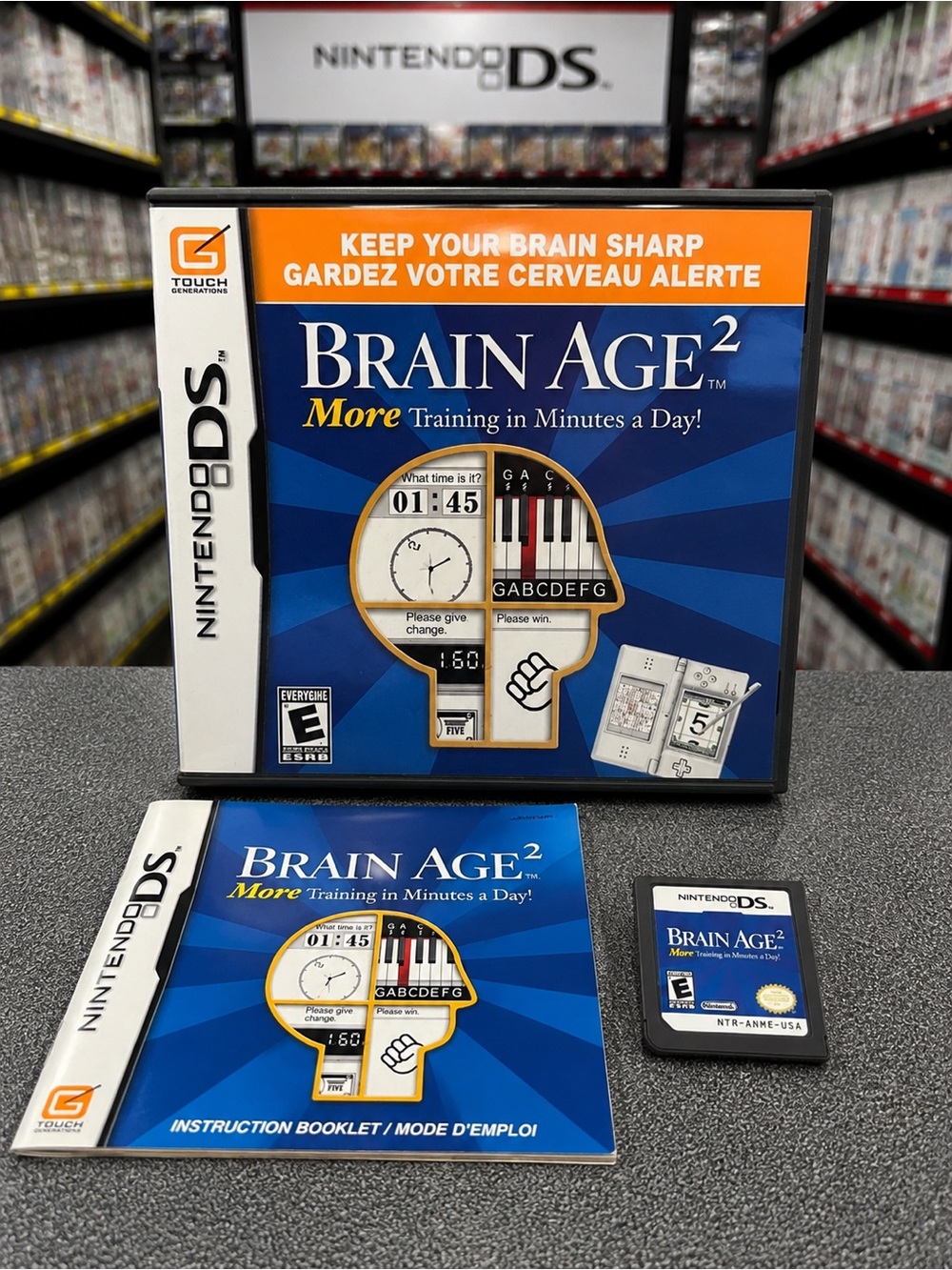 Brain Age²: More Training in Minutes a Day! Nintendo DS Complete CIB Tested